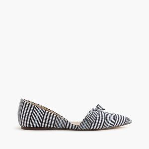 Sloan Plaid d’Orsay Flats - J Crew rare!